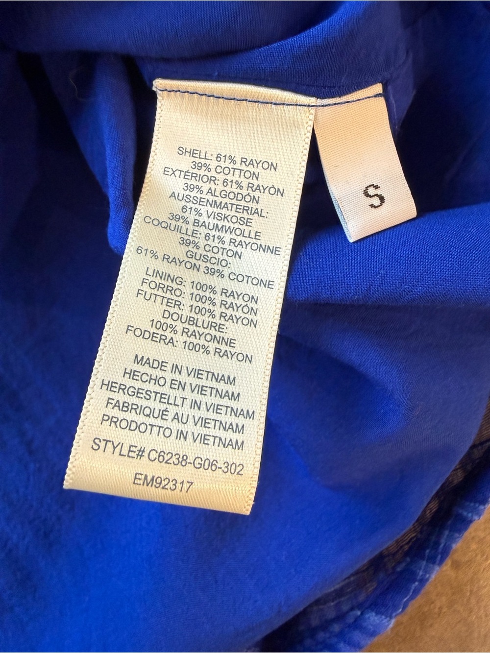 cloth & stone Cobalt Blue Plaid Shirt Dress - Picture 6 of 8